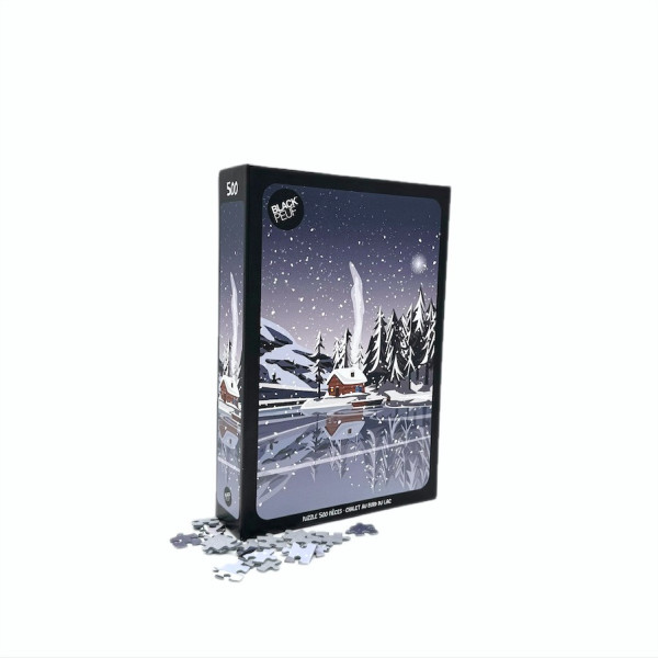 500-Teile-Puzzle Blackpeuf – Illustration Berge | Hergestellt in Frankreich