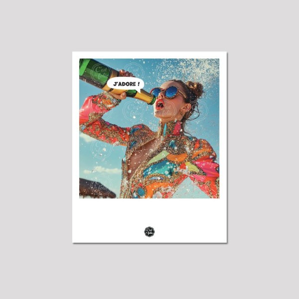 Découvrez les cartes postales C'EST LA FOLIE | Designs coloré & humoristique