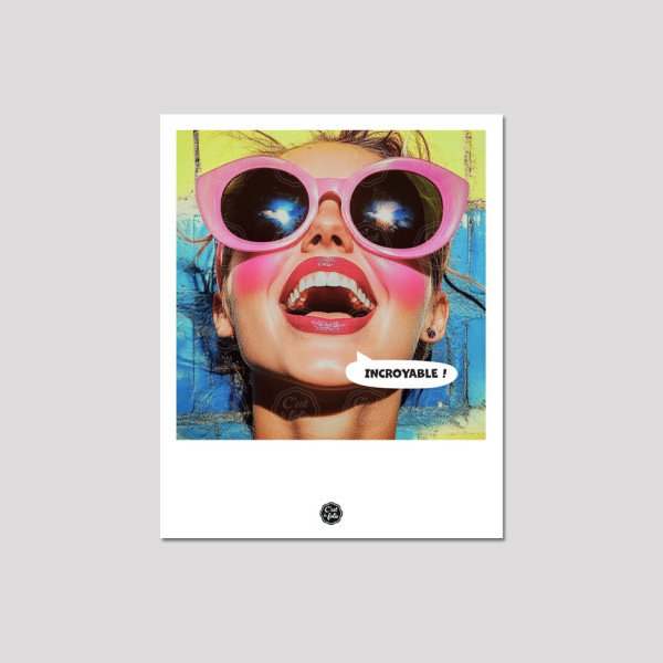Discover the C'EST LA FOLIE postcards | Colorful & humorous designs