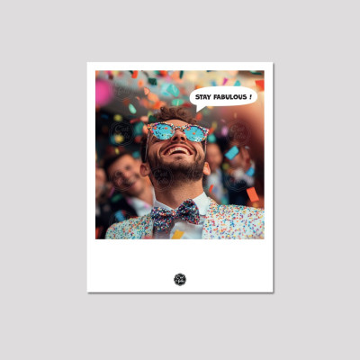 Découvrez les cartes postales C'EST LA FOLIE | Designs coloré & humoristique