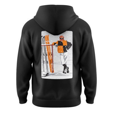 Blackpeuf mountain sweatshirt – organic cotton, printed in Savoie