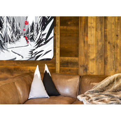 Cushion CAMEL VELOUR BLACKPEUF