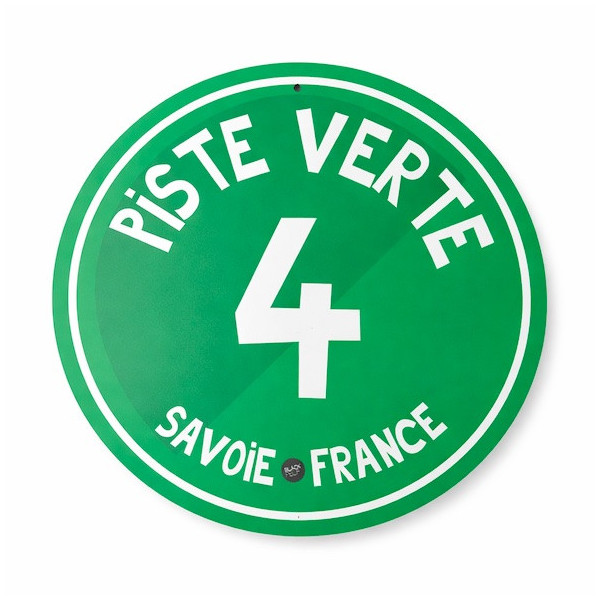 Aluminium ski slope marker | Blackpeuf mountain-themed décor