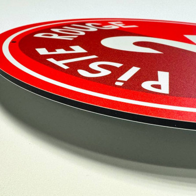 Ski-Pistenmarkierung aus Aluminium | Bergdekoration Blackpeuf