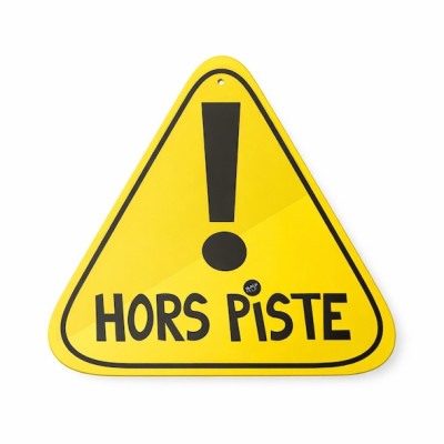 Segnaletica per piste da sci in alluminio | Decorazioni in stile montano Blackpeuf