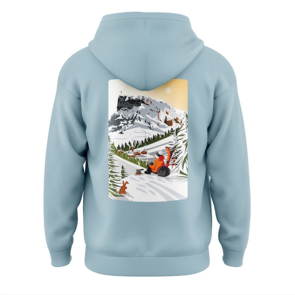 Blackpeuf Berg-Sweatshirt – Bio-Baumwolle, bedruckt in Savoyen