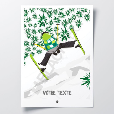 Découvrez les affiches BLACKPEUF | Illustration Montagnes colorés pour votre déco