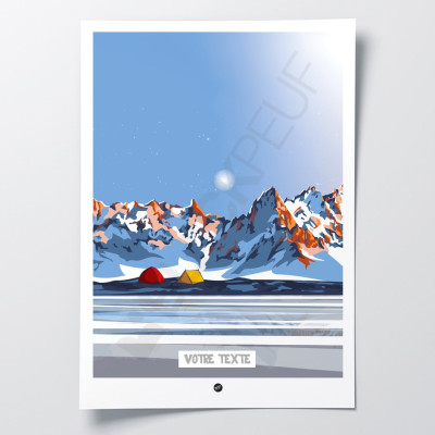 Découvrez les affiches BLACKPEUF | Illustration Montagnes colorés pour votre déco