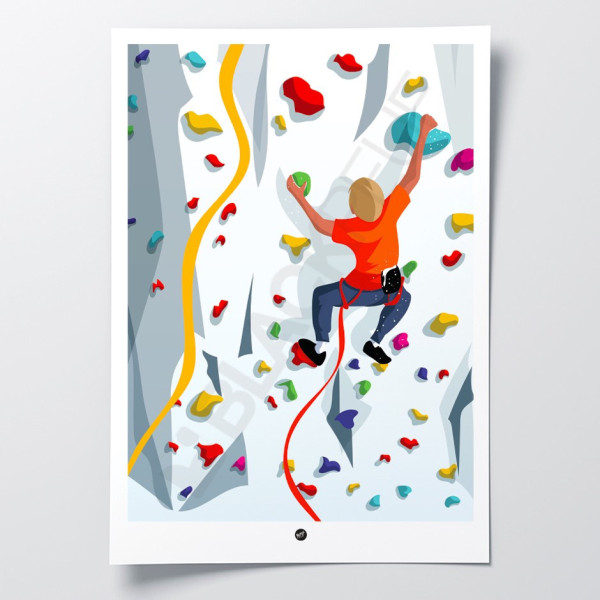 Découvrez les affiches BLACKPEUF | Illustration Montagnes colorés pour votre déco