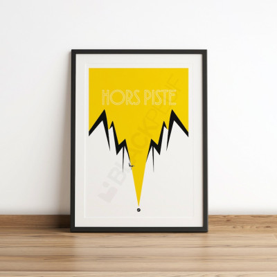 Découvrez les affiches BLACKPEUF | Illustration Montagnes colorés pour votre déco