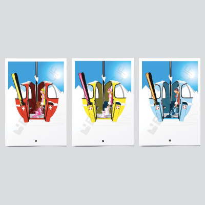 CONFEZIONE TRIO POSTER POP UP