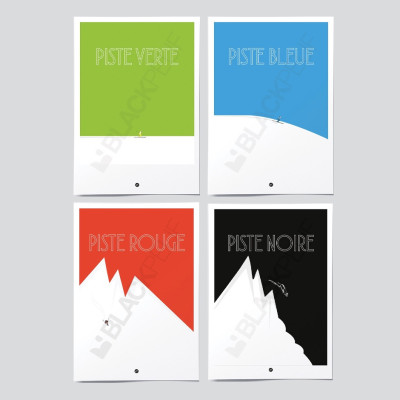 POSTER PACK LES 4 PISTES