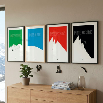 CONFEZIONE POSTER LES 4 PISTES