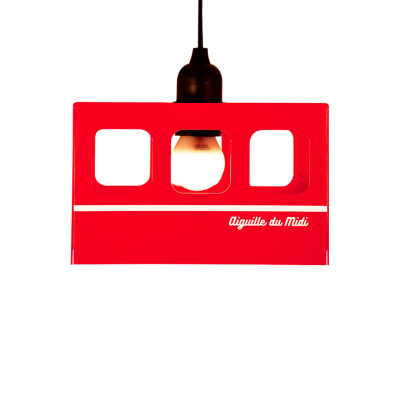 Lampe en forme de cabine de téléphérique à suspendre, à poser ou à