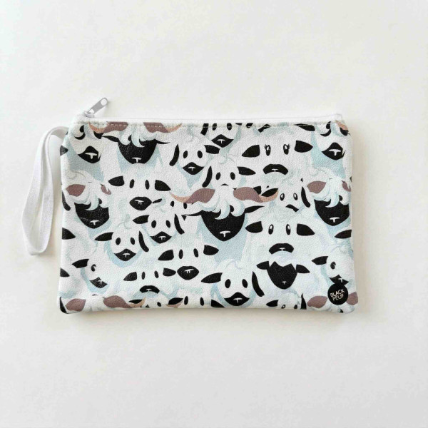 GRANDE POCHETTE BEEHH FAMILY BLACKPEUF