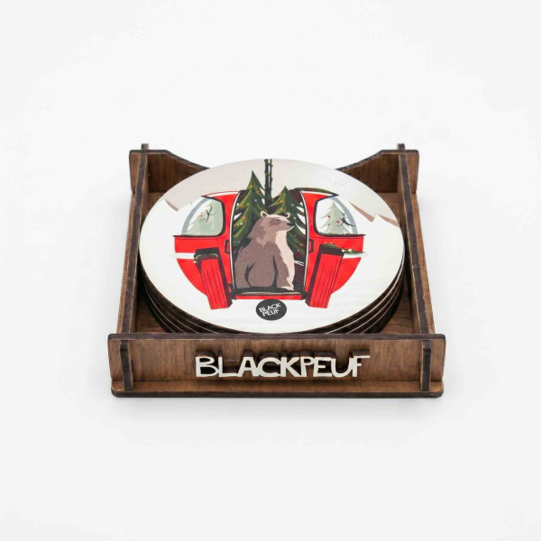 DESSOUS DE VERRE BACK TO THE WILD BLACKPEUF