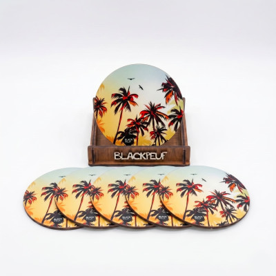 COASTERS CIEL DE PALMIERS BLACKPEUF