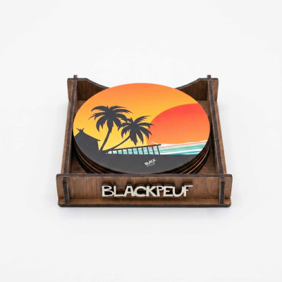 COASTERS COUCHE DE PALMIER BLACKPEUF