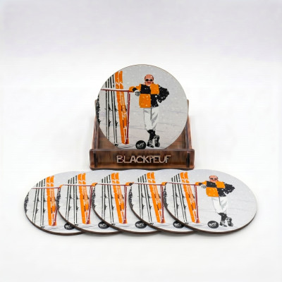 COASTERS JC DUSSE BLACKPEUF