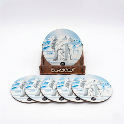 DESSOUS DE VERRE MAMAN OURS BLACKPEUF