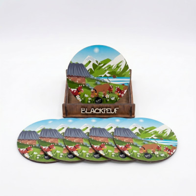COASTERS MARGUERITE PARTY BLACKPEUF