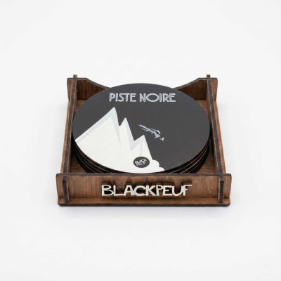 COASTERS PACK PISTE BLACKPEUF