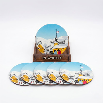 DESSOUS DE VERRE STATION D'AUTREFOIS BLACKPEUF