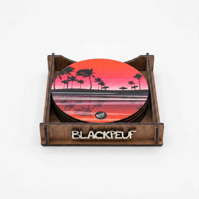 COASTERS SUNSET SURF BLACKPEUF