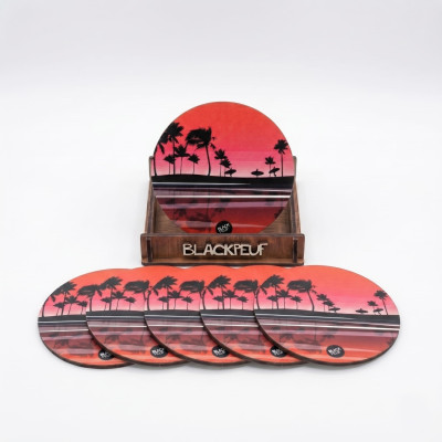 COASTERS SUNSET SURF BLACKPEUF