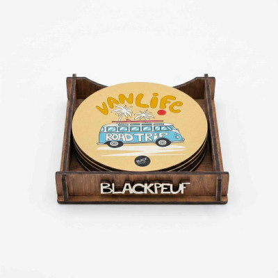 COASTERS PATCH VANLIFE BLACKPEUF