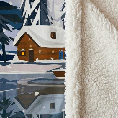 XXL Berg-Kuscheldecke 200x150 Chalet | Weiche & Gemütliche Ski-Decke