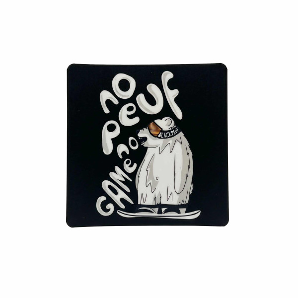 Autocollant sticker  BLACKPEUF souvenir chic des alpes
