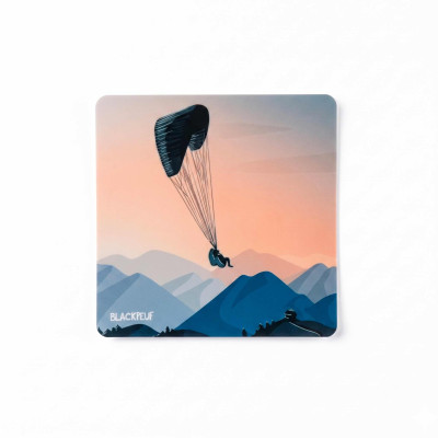 Autocollant sticker  BLACKPEUF souvenir chic des alpes
