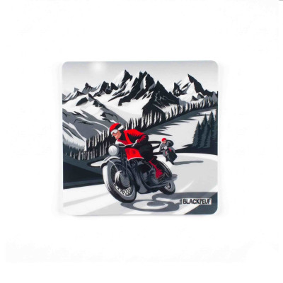 Autocollant sticker  BLACKPEUF souvenir chic des alpes