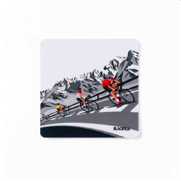 Autocollant sticker  BLACKPEUF souvenir chic des alpes
