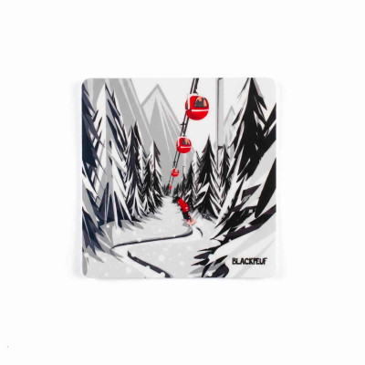 Autocollant sticker  BLACKPEUF souvenir chic des alpes