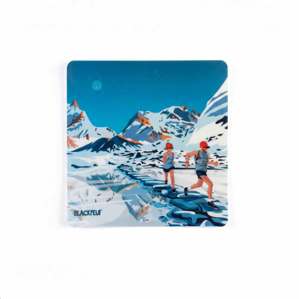 Autocollant sticker  BLACKPEUF souvenir chic des alpes