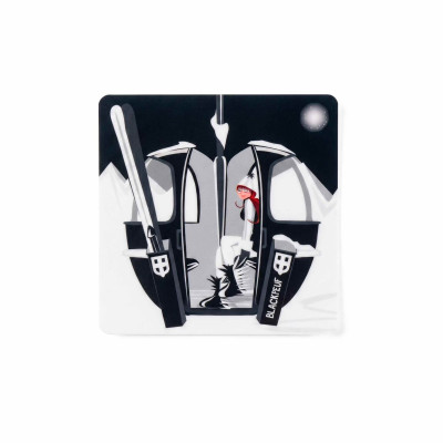 Autocollant sticker  BLACKPEUF souvenir chic des alpes