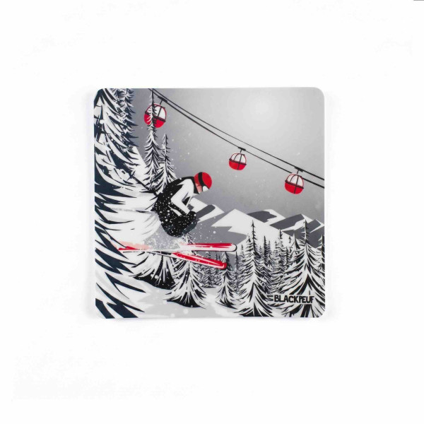 Autocollant sticker  BLACKPEUF souvenir chic des alpes