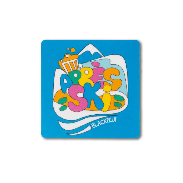 Autocollant sticker  BLACKPEUF souvenir chic des alpes