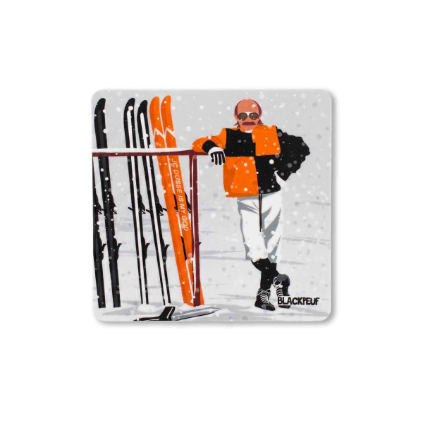 Autocollant sticker  BLACKPEUF souvenir chic des alpes