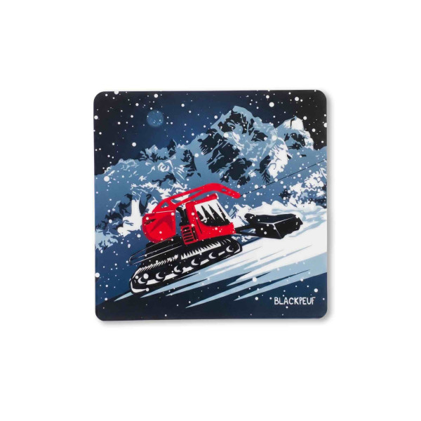 Autocollant sticker  BLACKPEUF souvenir chic des alpes
