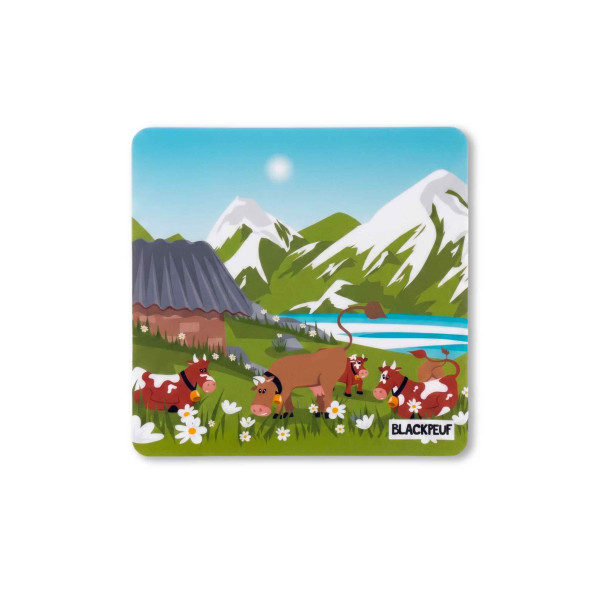 Autocollant sticker  BLACKPEUF souvenir chic des alpes