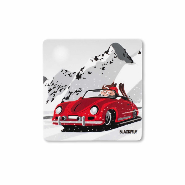 Autocollant sticker  BLACKPEUF souvenir chic des alpes