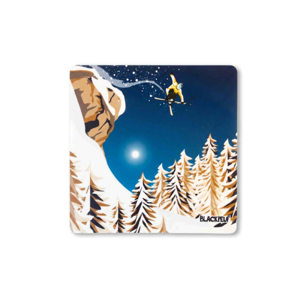 Autocollant sticker  BLACKPEUF souvenir chic des alpes