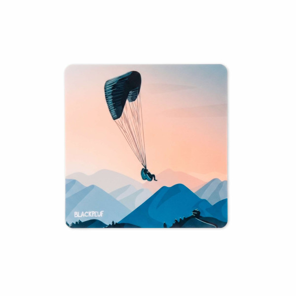 Autocollant sticker  BLACKPEUF souvenir chic des alpes