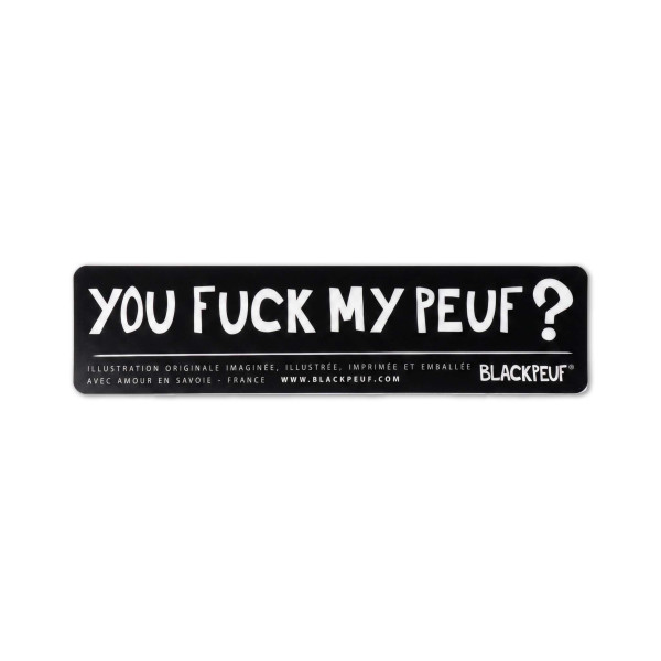 Autocollant sticker  BLACKPEUF souvenir chic des alpes
