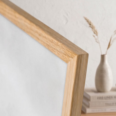 OAK-COLOURED WOODEN FRAME 20X60 CM BLACKPEUF