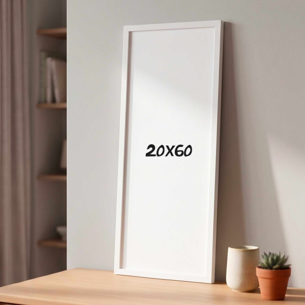 BLACK WHITE FRAME 20X60 CM BLACKPEUF