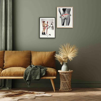 This BLACKPEUF poster offers a high-end and modern look with its vibra
